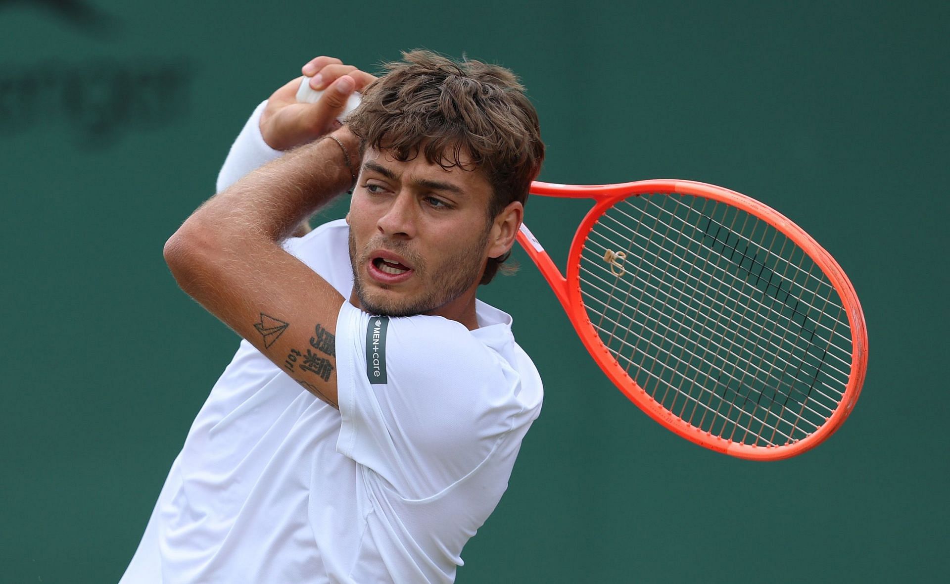 Flavio Cobolli has multiple tattoos. (Source: Getty)